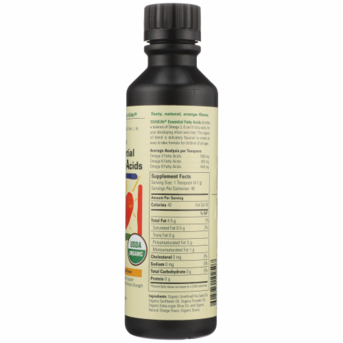 Child Life Natural Orange Flavor Essentials Child Essential Fatty Acids Liquid Perspective: right