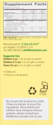 ChildLife Sleep® Essentials Berry Flavored Dietary Supplement Perspective: right
