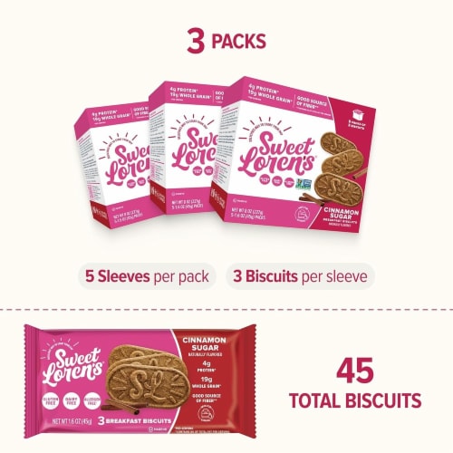 Sweet Loren's Vegan Breakfast Biscuits (3 Pack) Perspective: right