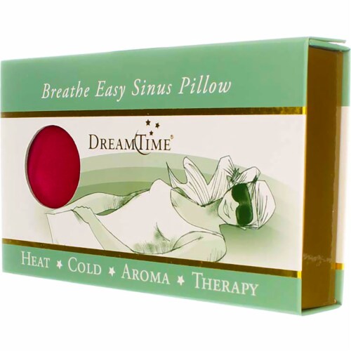 DreamTime Aromatherapy Breathe Easy Hot/Cold Sinus Pillow, Cranberry, Eucalyptus & Peppermint Perspective: right