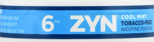 ZYN Cool Mint Nicotine Pouches 6mg Perspective: right
