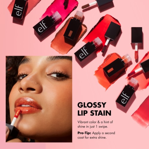 e.l.f. Glossy Lip Stain Pinkies Up Perspective: right