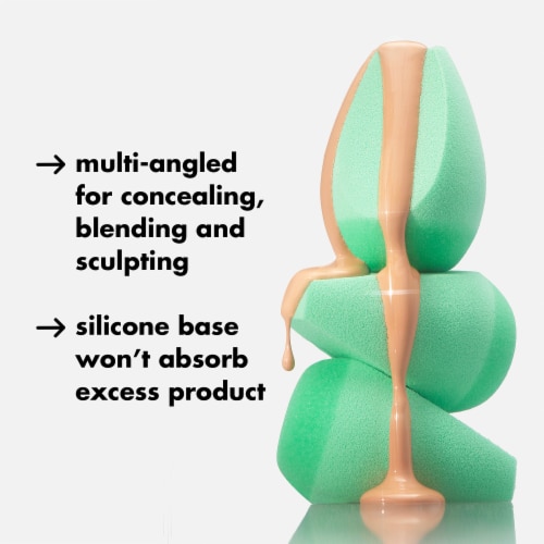 e.l.f. Angled Silicone Face Makeup Sponge Perspective: right