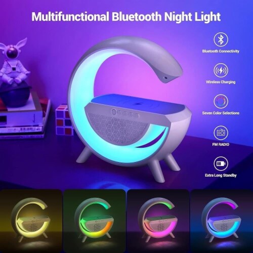 Technical Pro Led Table Lamp With Wireless Charger 3 In 1 Night Light W Bluetooth Speaker 1 unit Dillons Food Stores