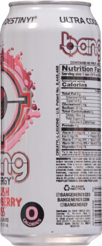Bang Energy® Delish Strawberry Kiss™ Energy Drink Can Perspective: right