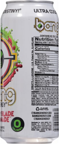 Bang® Cherry Blade Lemonade™ Energy Drink Perspective: right