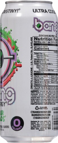 Bang Energy® Sour Heads® Energy Drink Perspective: right