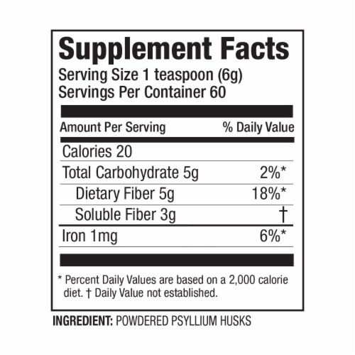 Konsyl® Daily Psyllium Powder Fiber Supplement Perspective: right