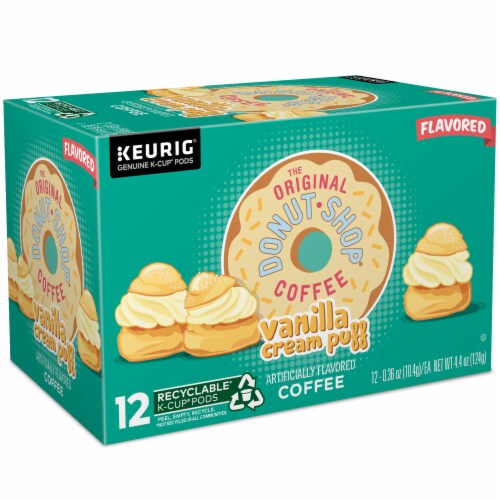 The Original Donut Shop® Vanilla Cream Puff Medium Roast K-Cup® Coffee Pods Perspective: right