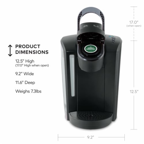 Keurig K-Select Single-Serve K-Cup Pod Coffee Maker, Matte Black Perspective: right