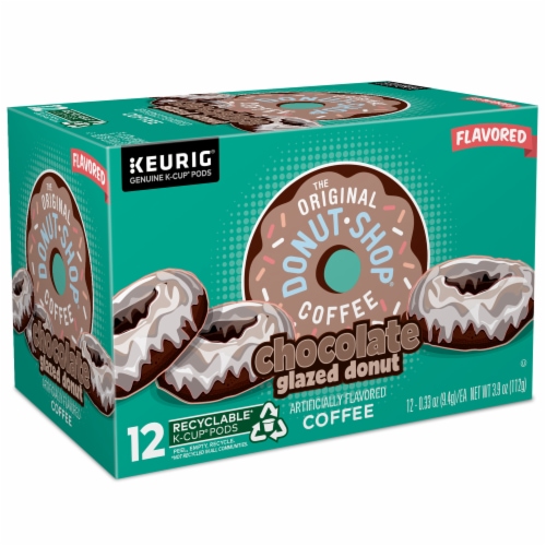 The Original Donut Shop® Chocolate Glazed Donut Medium Roast K-Cup Coffee Pods Perspective: right