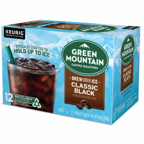  Keurig K-Slim Maker with Green Mountain Coffee Roasters Brew  Over Ice Classic Black, 72 Count: Home & Kitchen