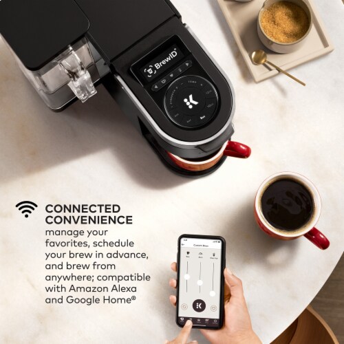Keurig K-Supreme Plus SMART Single Serve K-Cup Pod Coffee Maker, Black Perspective: right