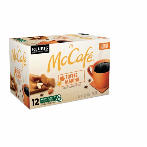 McCafé® Toffee Almond Light Roast K-Cup Coffee Pods Perspective: right