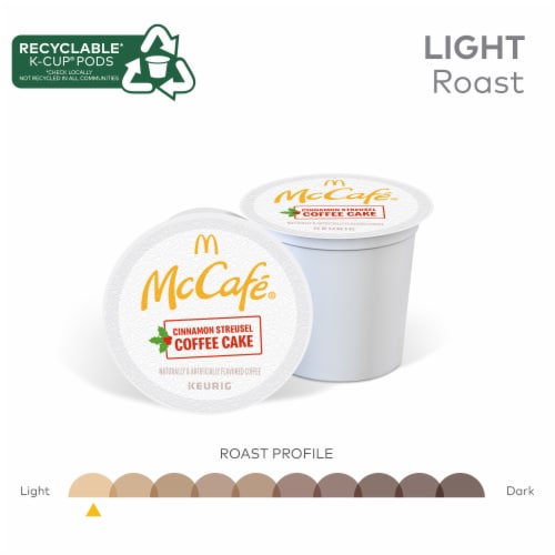 McCafé® Cinnamon Streusel Coffee Cake Light Roast K-Cup Coffee Pods Perspective: right