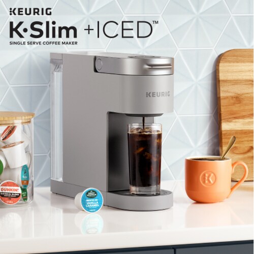 Keurig K-Slim + ICED Single Serve Coffee Maker - Gray Perspective: right