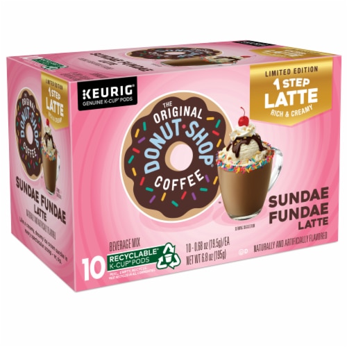 The Original Donut Shop® Sundae Fundae Latte K-Cup® Coffee Pods Perspective: right