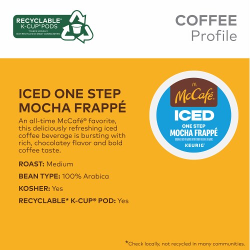 McCafé® Iced Mocha Frappe K-Cup Coffee Pods Perspective: right