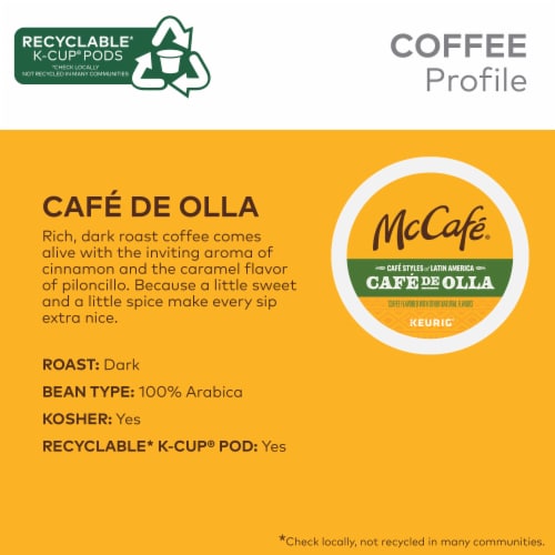 McCafé® Café Styles of Latin America Café de Olla K-Cup Coffee Pods Perspective: right