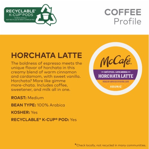 McCafé® Café Styles of Latin America Horchata Latte K-Cup Coffee Pods Perspective: right