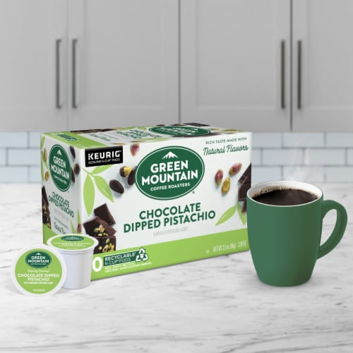 Green Mountain Coffee Roasters® Keurig® Chocolate Dipped Pistachio K-Cup® Coffee Pods Perspective: right