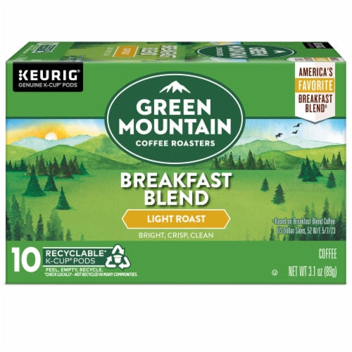Green Mountain Coffee Roasters® Breakfast Blend Light Roast K-Cup® Coffee Pods Perspective: right