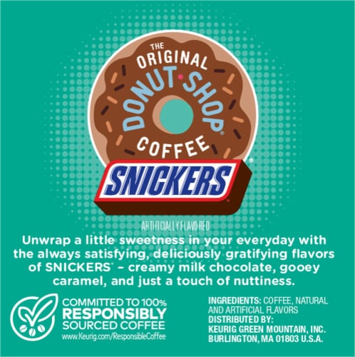 The Original Donut Shop Snickers Light Roast K-Cup Coffee Pods Perspective: right