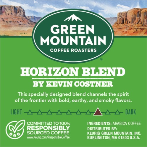 Green Mountain Coffee Roasters Horizon Blend By Kevin Costner Dark Roast Coffee 10 ct Foods Co