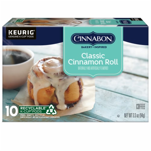 Cinnabon® Classic Cinnamon Roll Light Roast K-Cup® Coffee Pods Perspective: right