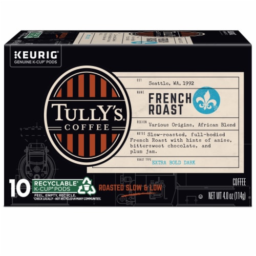 Tully's® French Roast Dark Roast K-Cup® Coffee Pods Perspective: right