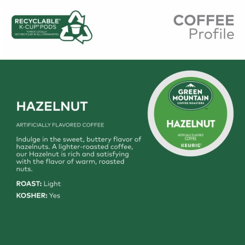 Green Mountain Coffee Roasters® Hazelnut Light Roast K-Cup® Coffee Pods Perspective: right