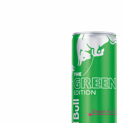 Red Bull Green Edition Dragon Fruit Energy Drink Perspective: right