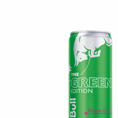 Red Bull Green Edition Dragon Fruit Energy Drink Perspective: right