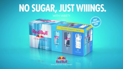Red Bull Energy Drink Sugar Free Variety Pack Perspective: right