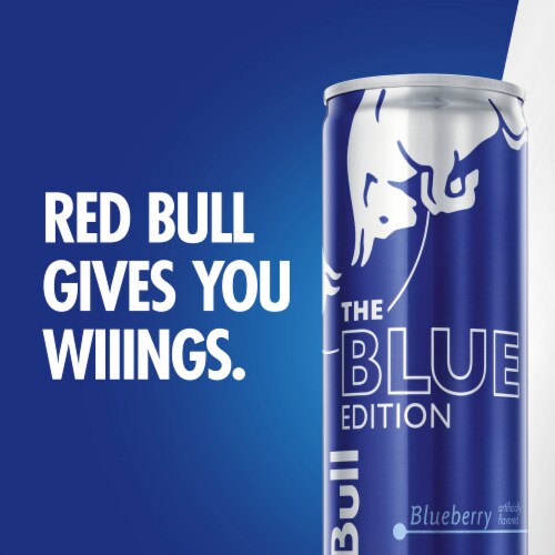 Red Bull Blue Edition Blueberry Energy Drink Perspective: right