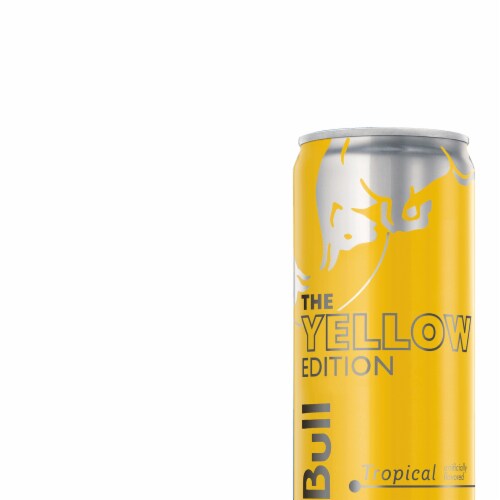 Red Bull Yellow Edition Tropical Energy Drink Perspective: right