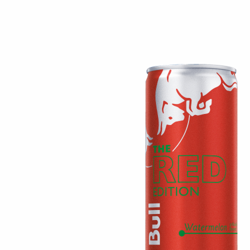 Red Bull® Red Edition Watermelon Energy Drink Multipack Cans Perspective: right