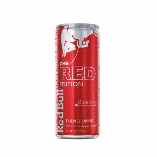 Red Bull The Red Edition Cranberry Energy Drink Perspective: right