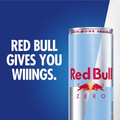 Red Bull Zero Energy Drink Can Perspective: right
