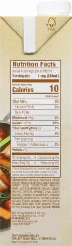 Kitchen Basics® Organic Vegetable Stock Perspective: right