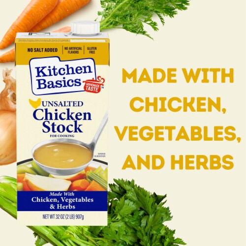 Kitchen Basics Unsalted Chicken Stock Perspective: right