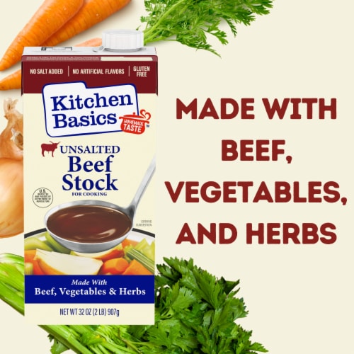 Kitchen Basics® Unsalted Beef Stock Perspective: right