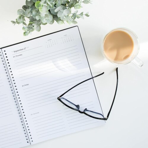 WallDeca - Weekly & Monthly Planner, Jul 2022 - Dec 2023, Flexible Cover (8 x 11") Perspective: right