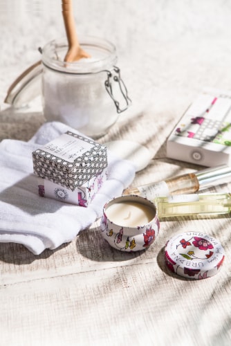 2.5oz Mini Candle - Buds + Blooms Perspective: right