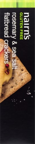 Nairn's Gluten Free Rosemary & Sea Salt Flatbread Crackers Perspective: right