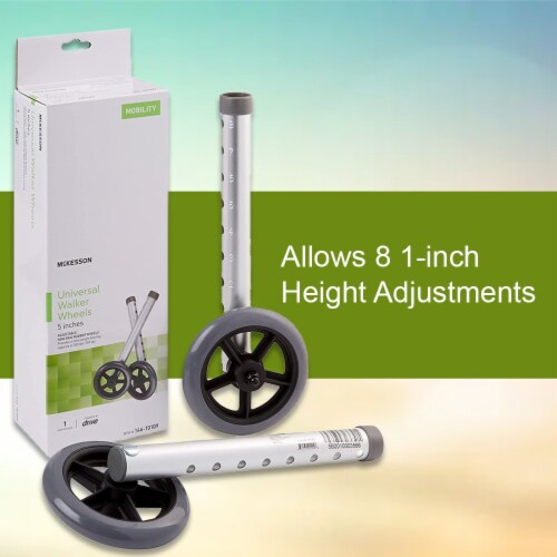 McKesson Walker Wheel for 1inch Frame Diameter Walkers 14610109, 25 Ct, 25 ct Kroger