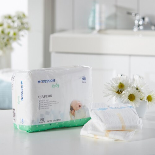 McKesson Baby Baby Diaper Newborn, 0 to 10 lbs. BD-SZNB, 120 Ct Perspective: right