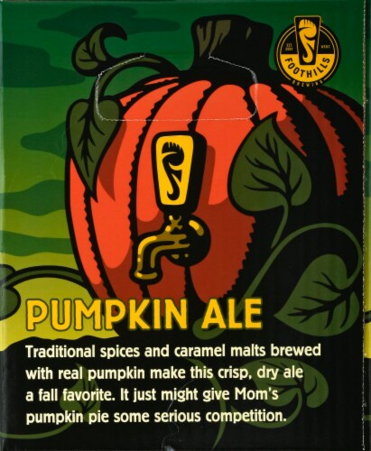 Foothills Brewing Pumpkin Ale Perspective: right