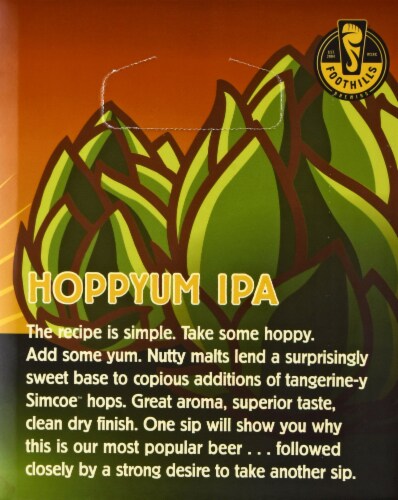 Foothills Brewing Hoppyum IPA Perspective: right