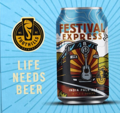 Foothills Brewing® Festival Express Juicy IPA Perspective: right